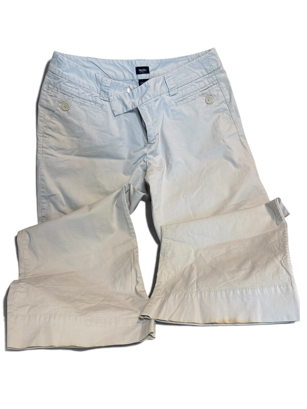 Mossimo Light Tan Cropped Women's Cotton Pants